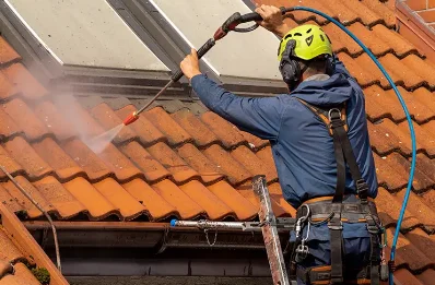 Démoussage et hydrofuge de toiture à Marcollin